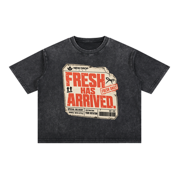 Mineral Wash Boxy Cotton T-Shirt